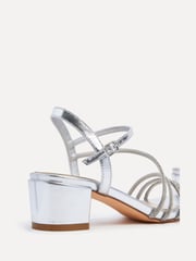 Linzi Silver Riri Diamante Embellished Strappy Heels - Image 4 of 5