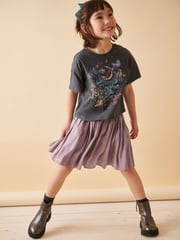 Lilac Purple Metallic Skirt (3-16yrs) - Image 4 of 7