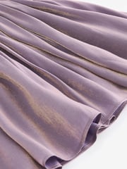 Lilac Purple Metallic Skirt (3-16yrs) - Image 7 of 7