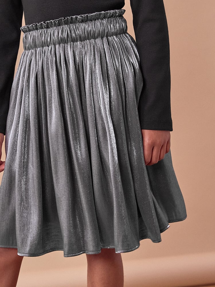 Grey Metallic Skirt (3-16yrs) - Image 1 of 5