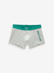 Lyle & Scott Green Boys Enrico Underwear Trunks 3 Pack - Image 2 of 4