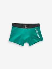 Lyle & Scott Green Boys Enrico Underwear Trunks 3 Pack - Image 3 of 4