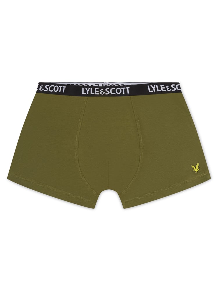 Lyle & Scott Grey Boys Markus Underwear Trunks 3 Pack - Image 2 of 4