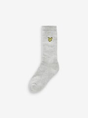 Lyle & Scott Grey Boys Scout Cotton Sports Socks 3 Pack - Image 2 of 4