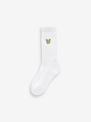 Lyle & Scott Grey Boys Scout Cotton Sports Socks 3 Pack - Image 3 of 4