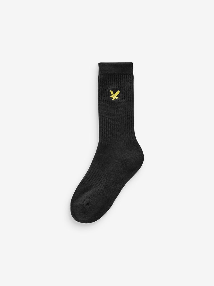 Lyle & Scott Grey Boys Scout Cotton Sports Socks 3 Pack - Image 4 of 4 Lyle & Scott Grey Boys Scout Cotton Sports Socks 3 Pack - Image 4 of 4
