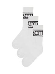Lyle & Scott White Jacquard Boys Sports Socks 3 Pack - Image 1 of 2