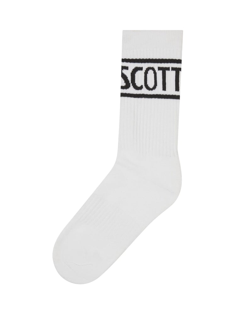 Lyle & Scott White Jacquard Boys Sports Socks 3 Pack - Image 2 of 2