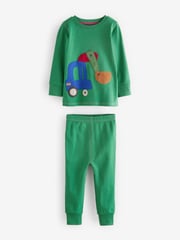 Green/Orange Transport 3 Pack Snuggle Pyjamas (9mths-8yrs) - Image 10 of 15