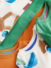 Green/Orange Transport 3 Pack Snuggle Pyjamas (9mths-8yrs) - Image 14 of 15