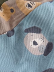 Blue/Brown/Khaki Green Animal 3 Pack Snuggle Pyjamas (9mths-8yrs) - Image 9 of 9