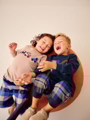 Blue/Neutral Transport Woven Bottom Check Pyjamas 2 Pack (9mths-8yrs) - Image 4 of 11