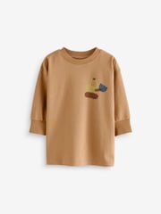 Pink/Rust/Cream Transport 3 Pack Oversized 100% Cotton Pyjamas (9mths-10yrs) - Image 9 of 16