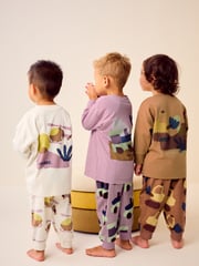 Pink/Rust/Cream Transport 3 Pack Oversized 100% Cotton Pyjamas (9mths-10yrs) - Image 4 of 16