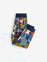 Blue/Green Varsity 2 Pack 100% Cotton Long Sleeve Pyjamas (3-16yrs) - Image 8 of 11