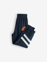 Blue/Green Varsity 2 Pack 100% Cotton Long Sleeve Pyjamas (3-16yrs) - Image 9 of 11