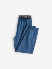 Blue/Grey/Charcoal Long Leg Pyjamas 3 Pack (4-16yrs) - Image 10 of 12