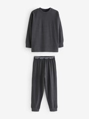 Blue/Grey/Charcoal Long Leg Pyjamas 3 Pack (4-16yrs) - Image 2 of 12