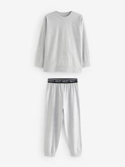 Blue/Grey/Charcoal Long Leg Pyjamas 3 Pack (4-16yrs) - Image 3 of 12