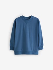 Blue/Grey/Charcoal Long Leg Pyjamas 3 Pack (4-16yrs) - Image 7 of 12