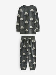 Blue/Grey Tie Dye Mock Sleeve Skateboard Long Sleeve Pyjamas 3 Pack (4-16yrs) - Image 6 of 9