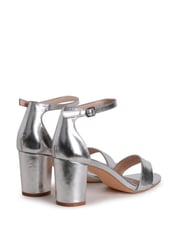 Linzi Silver Franki Soft PU Open Toe Block Heel - Image 4 of 4