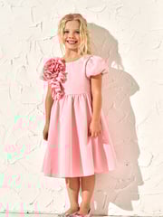 Angel & Rocket Pink Cascade Corsage Dress - Image 2 of 3
