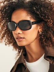 Schwarz - Ray-Ban Jackie Ohh Sonnenbrille mit polarisierten Gläsern - Bild 8 von 9