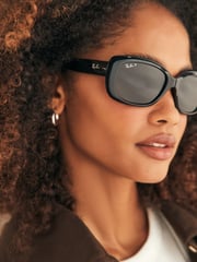 Schwarz - Ray-Ban Jackie Ohh Sonnenbrille mit polarisierten Gläsern - Bild 9 von 9