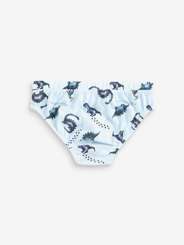 Blue Dino 7 Pack Briefs (1.5-16yrs) - Image 2 of 2