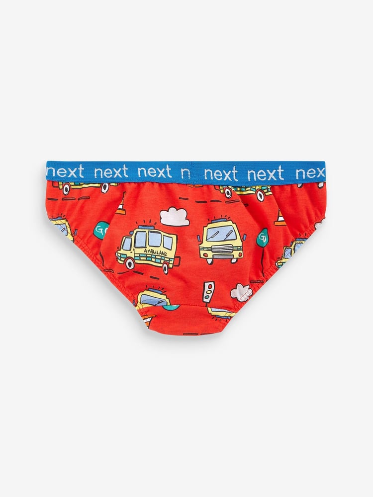 Navy/Red 7 Pack Briefs (1.5-16yrs) - Image 2 of 3