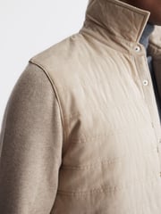 Reiss Wandsworth Gesteppte Hybrid-Jacke aus Alcantra - Bild 7 von 7