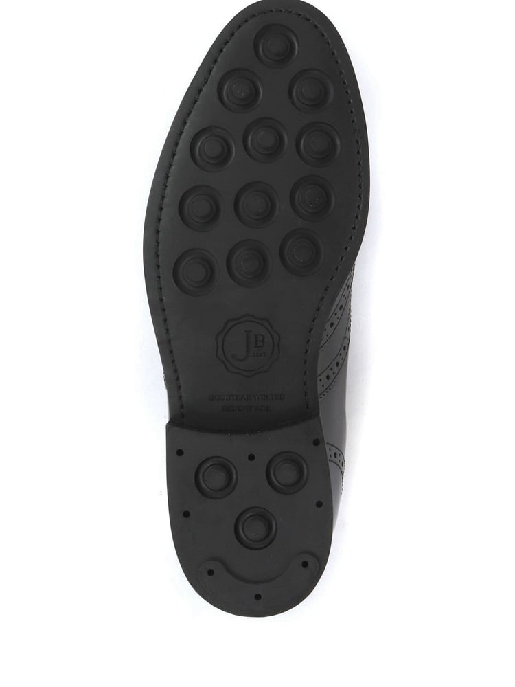 Jones Bootmaker Black Mayfair Goodyear Welted Men's Leather Oxford Brogues - Image 3 of 3