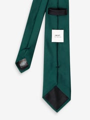 Black/Forest Green Twill Ties With Tie Clip 2 Pack - Image 5 of 5