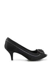 Schwarz - Lunar Ripley Peeptoe-Schuhe aus Satin - Bild 3 von 6