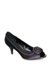 Schwarz - Lunar Ripley Peeptoe-Schuhe aus Satin - Bild 4 von 6