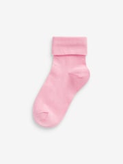 Rosa, Grün, Blau und Weiß - Umschlagsocken mit hohem Baumwollanteil im 7er-Pack - Bild 3 von 7