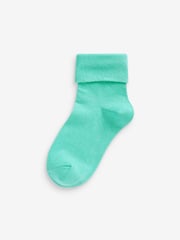 Rosa, Grün, Blau und Weiß - Umschlagsocken mit hohem Baumwollanteil im 7er-Pack - Bild 4 von 7