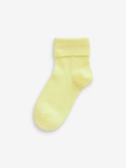 Rosa, Grün, Blau und Weiß - Umschlagsocken mit hohem Baumwollanteil im 7er-Pack - Bild 5 von 7