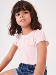 Pink Daisy Pocket T-Shirt (1.5-16yrs) - Image 1 of 4
