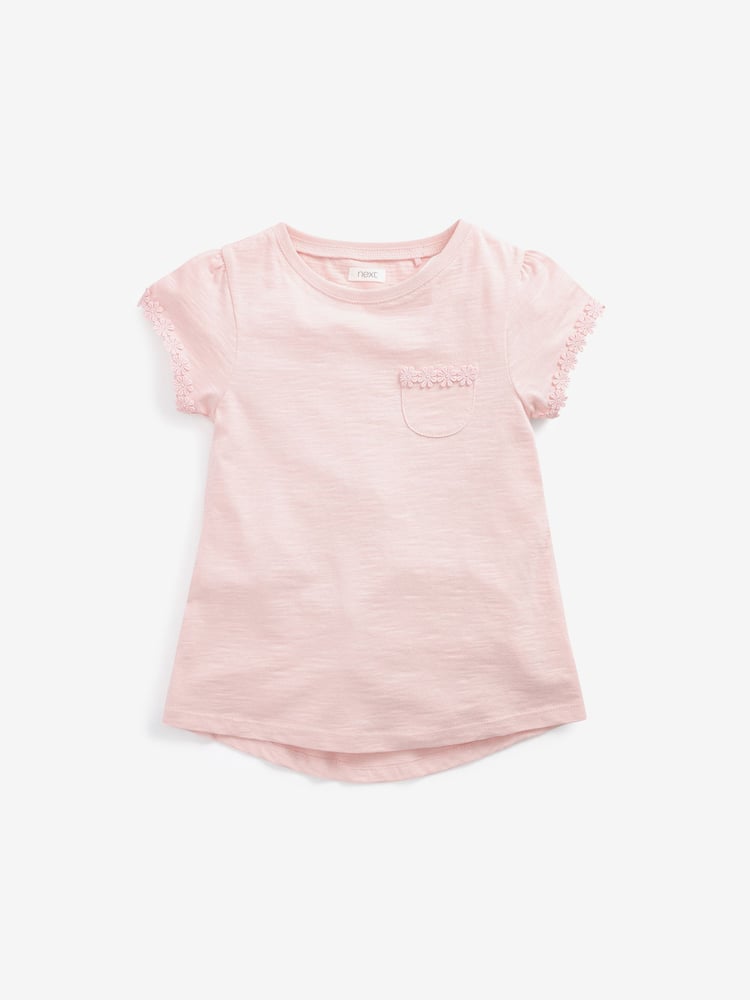 Pink Daisy Pocket T-Shirt (1.5-16yrs) - Image 4 of 4