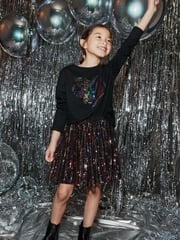 Rainbow Stripe Sequin Skirt (3-16yrs) - Image 2 of 7