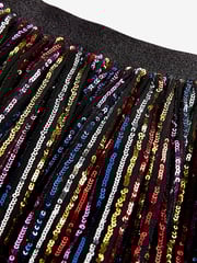 Rainbow Stripe Sequin Skirt (3-16yrs) - Image 7 of 7