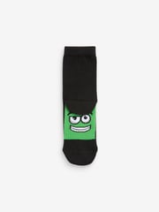 Black/ Bright Faces Cotton Rich Socks 7 Pack - Image 5 of 8