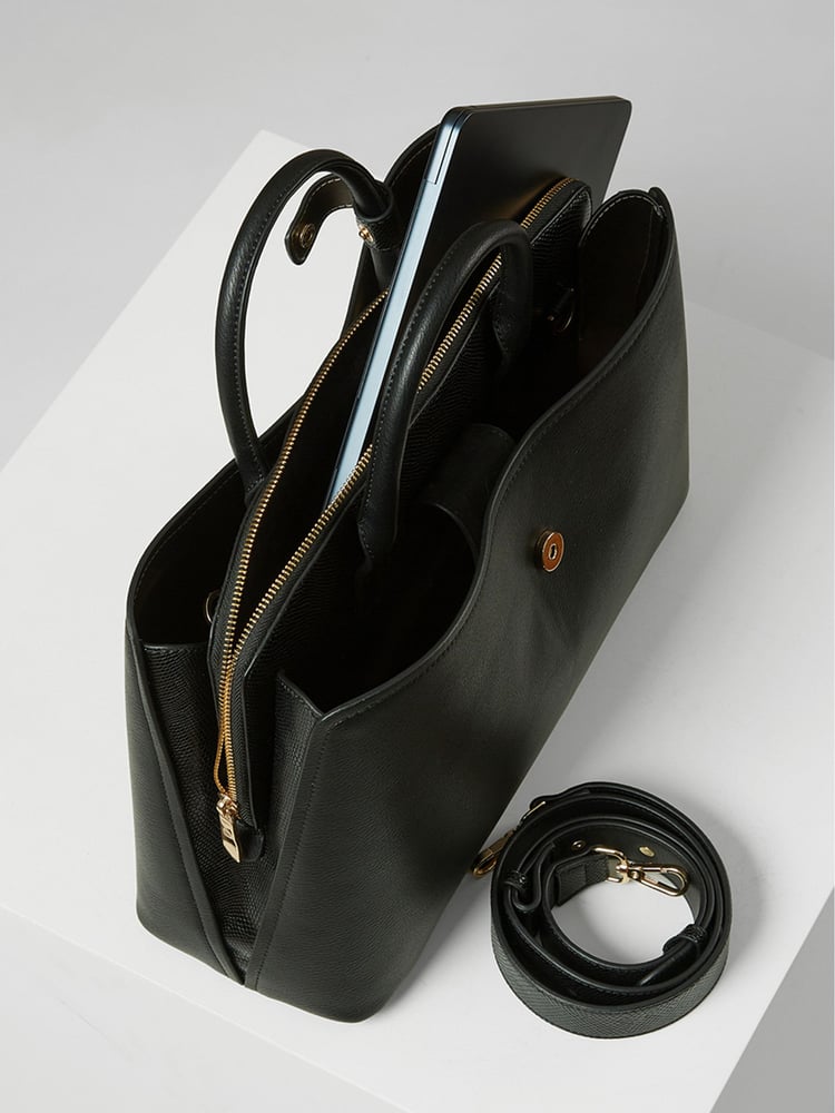 Luella Grey Annabella Laptop Work Black Tote - Image 7 of 7