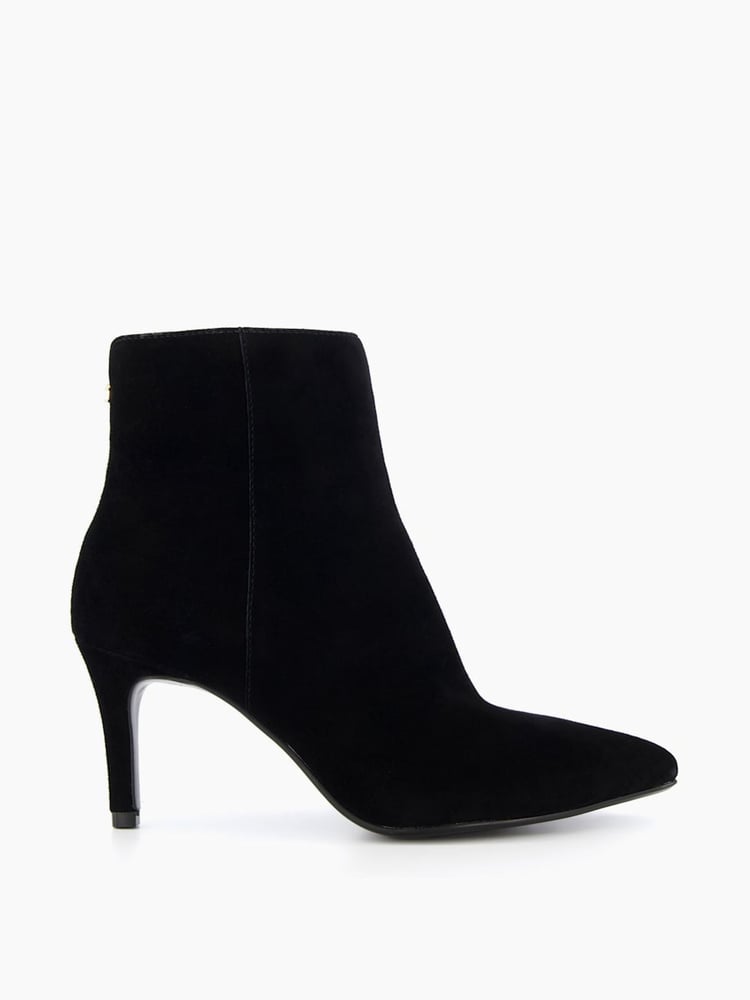Dune London Black Obsessive 2 Mid Heel Ankle Boots - Image 1 of 6
