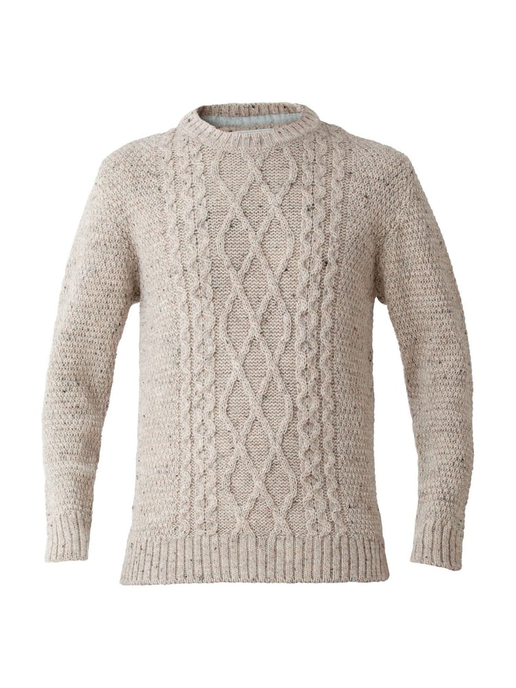 Natur - Celtic & Co. – Pullover mit Rundhalsausschnitt und Zopfmuster - Bild 2 von 3