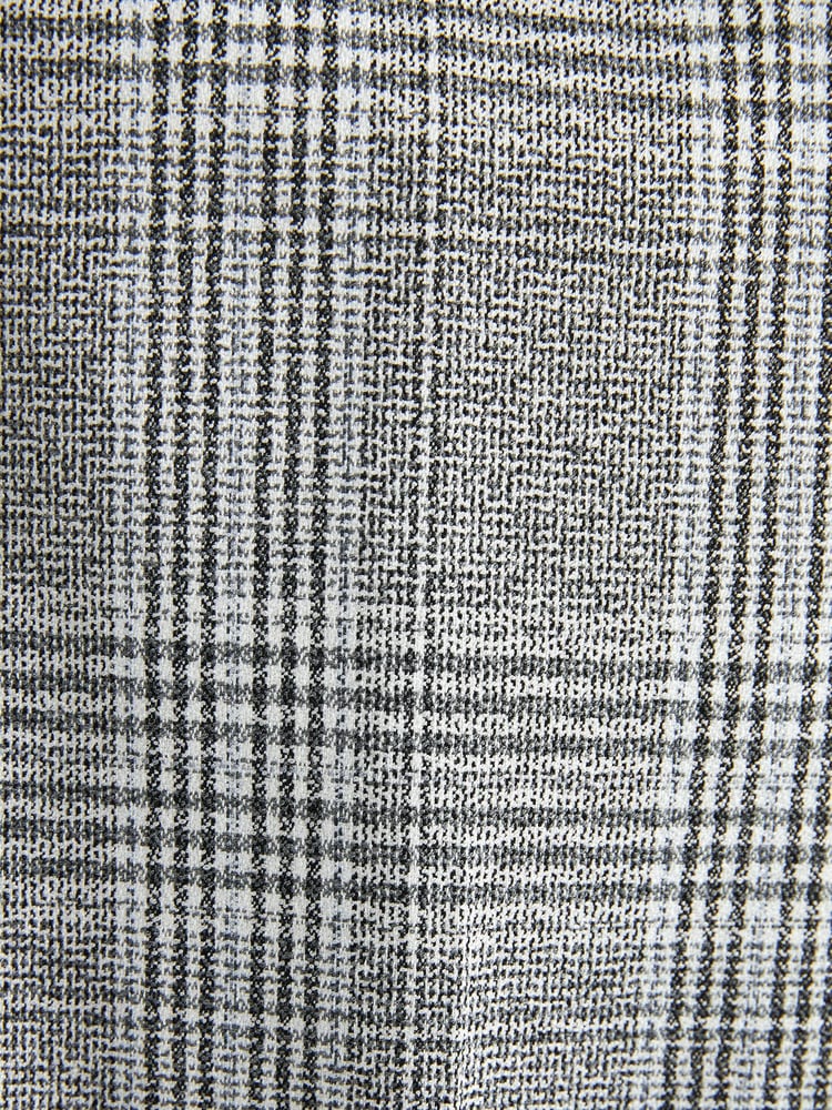 Light Grey Skinny Fit Check Suit: Trousers - Image 8 of 8