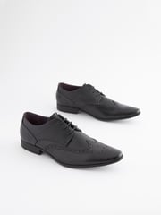 Black Brogue Shoes - Image 1 of 5
