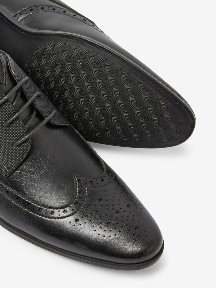Black Brogue Shoes - Image 5 of 5